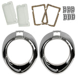 Headlight Rim Bundle; 1940 Deluxe