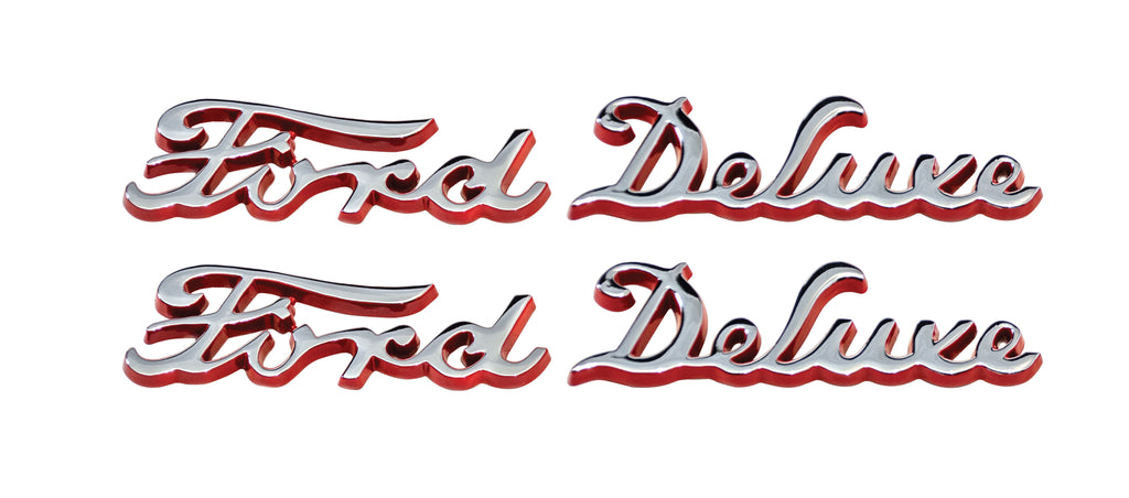 Hood Side Emblems; 1940 Deluxe