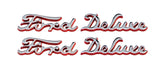 Hood Side Emblems; 1940 Deluxe