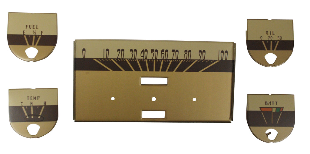 Gauge Face Kit; 1940 Deluxe