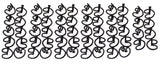 Body Belt Trim Clips; 1940-41 Car