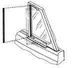 Vent Window Glass Edge Seals; 1940 Closed Car
