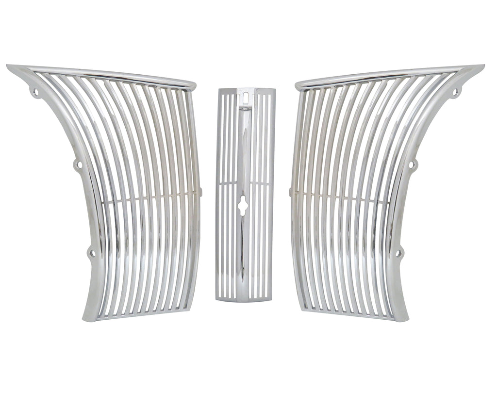 Grille Kit (Chrome Sides); 1940 Standard, 1940-41 Pickup