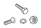 Grille Center Hardware Kit; 1940 Standard, 1940-41 Pickup