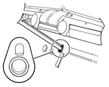 Steering Tube Floor Seal; 1941-51 Car, Sedan Delivery, Station Wagon