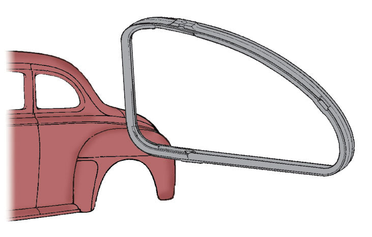 Quarter Window Seals; 1941-Early 1946 Sedan Coupe