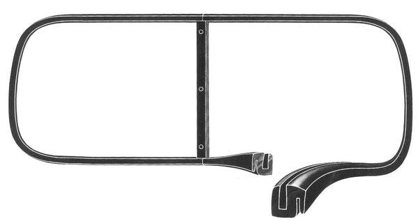 Windshield Seal (w/o Groove); 1941-48 Closed Car