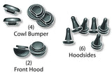 Hood Bumper Kit; 1942-47 Pickup