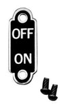 Ignition On-Off Switch Plate; 1933-34