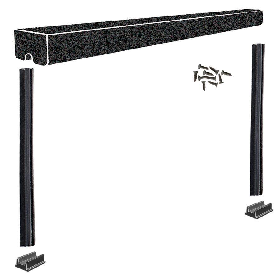 Rear Roll-Up Window Channel Kit; 1930-34 Coupe