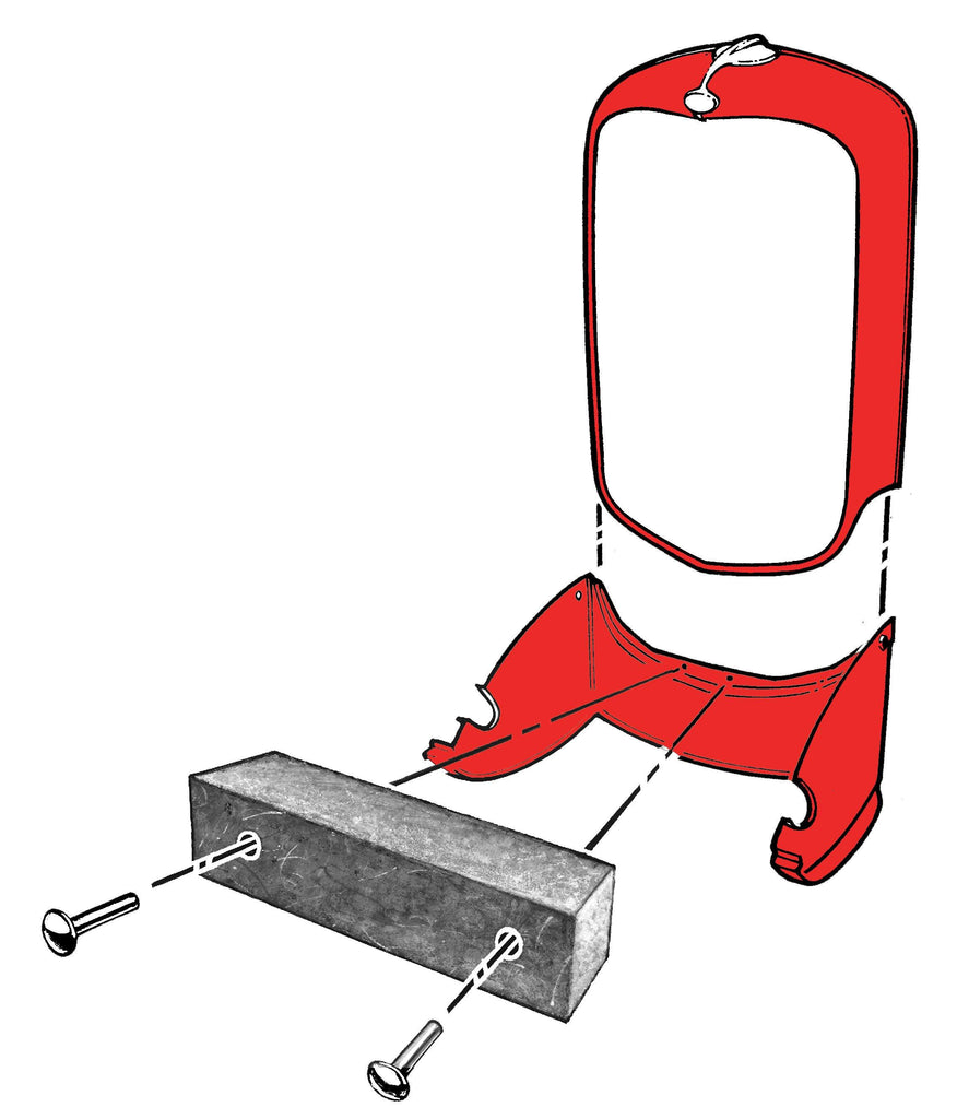 Anti-Rattle Felt Block; 1932 Car, 1932-34 Pickup