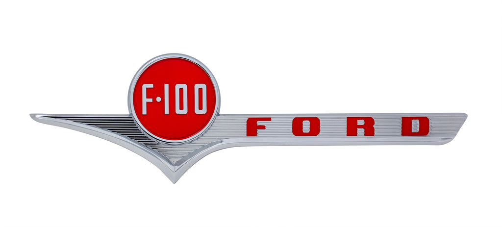 Hood Side Emblems; 1956 Pickup