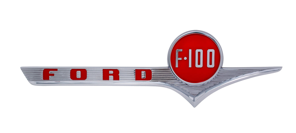 Hood Side Emblems; 1956 Pickup