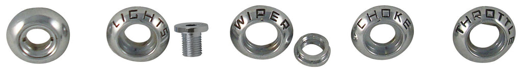 Dash Knob Bezel Kit; 1953-55 Pickup