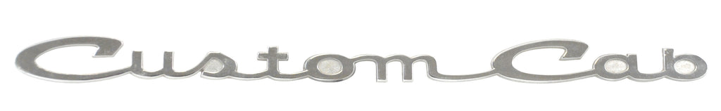 Name Plate, Custom Cab; 1961-66 Pickup