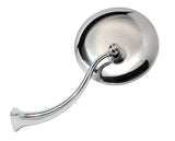 Swan Neck Rearview Mirror w/ Round Head, LH