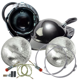 Headlight Bucket & Light Bundle; 1940 Car, 1940-41 Pickup
