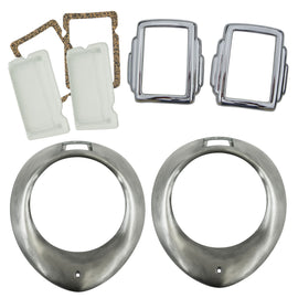 Headlight Rim Bundle; 1940 Standard Car, Pickup