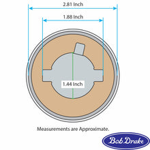 Load image into Gallery viewer, Locking Gas Cap; 1949-56 Car, 1951-70 Pickup