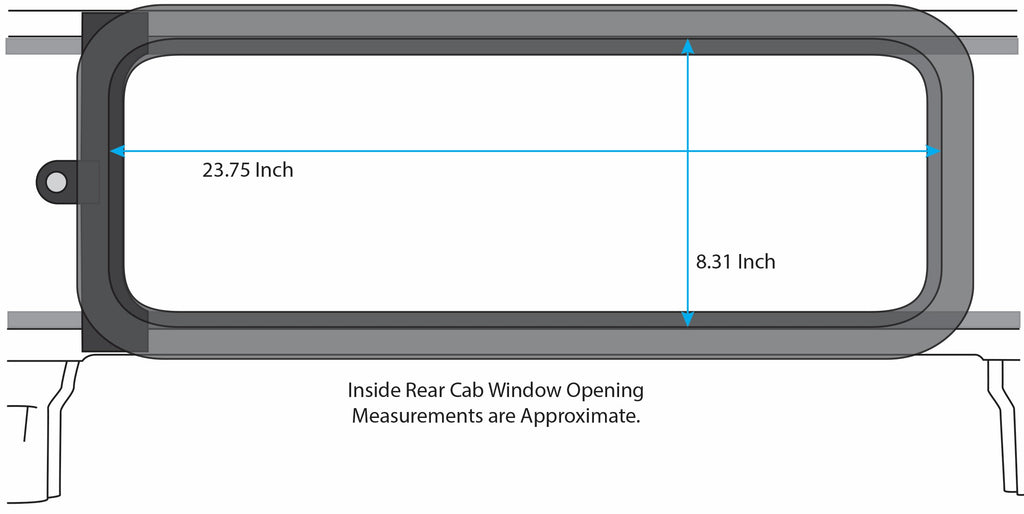 Rear Sliding Window Kit; 1940-47 Pickup