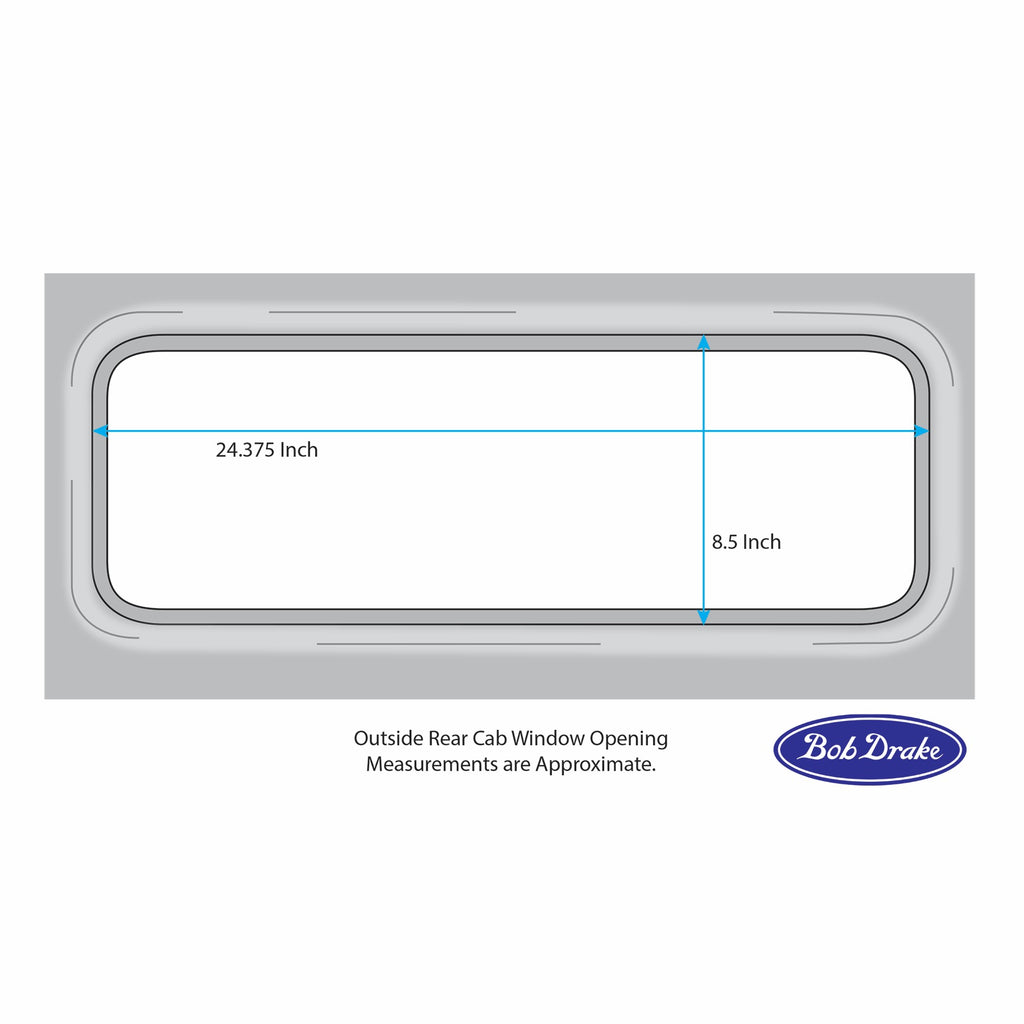 Rear Sliding Window Kit; 1940-47 Pickup