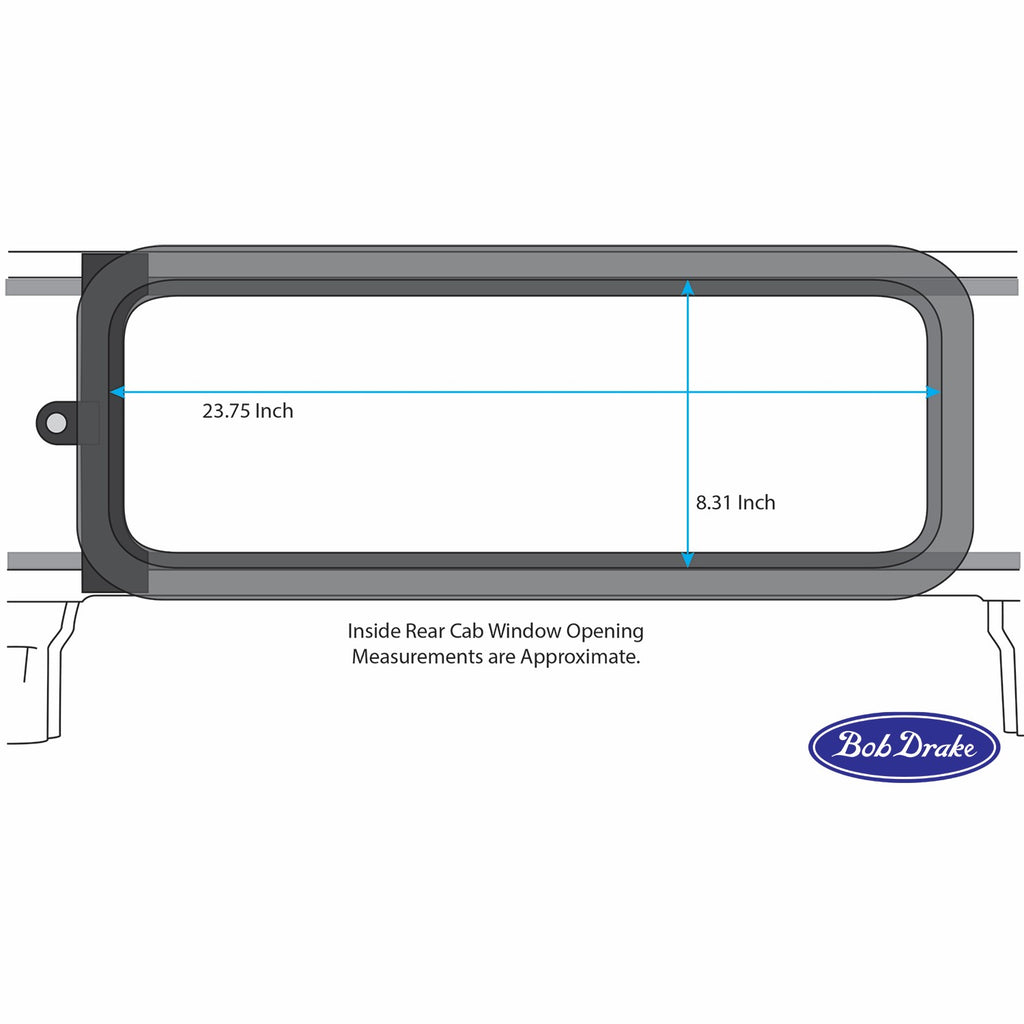 Rear Sliding Window Kit; 1940-47 Pickup