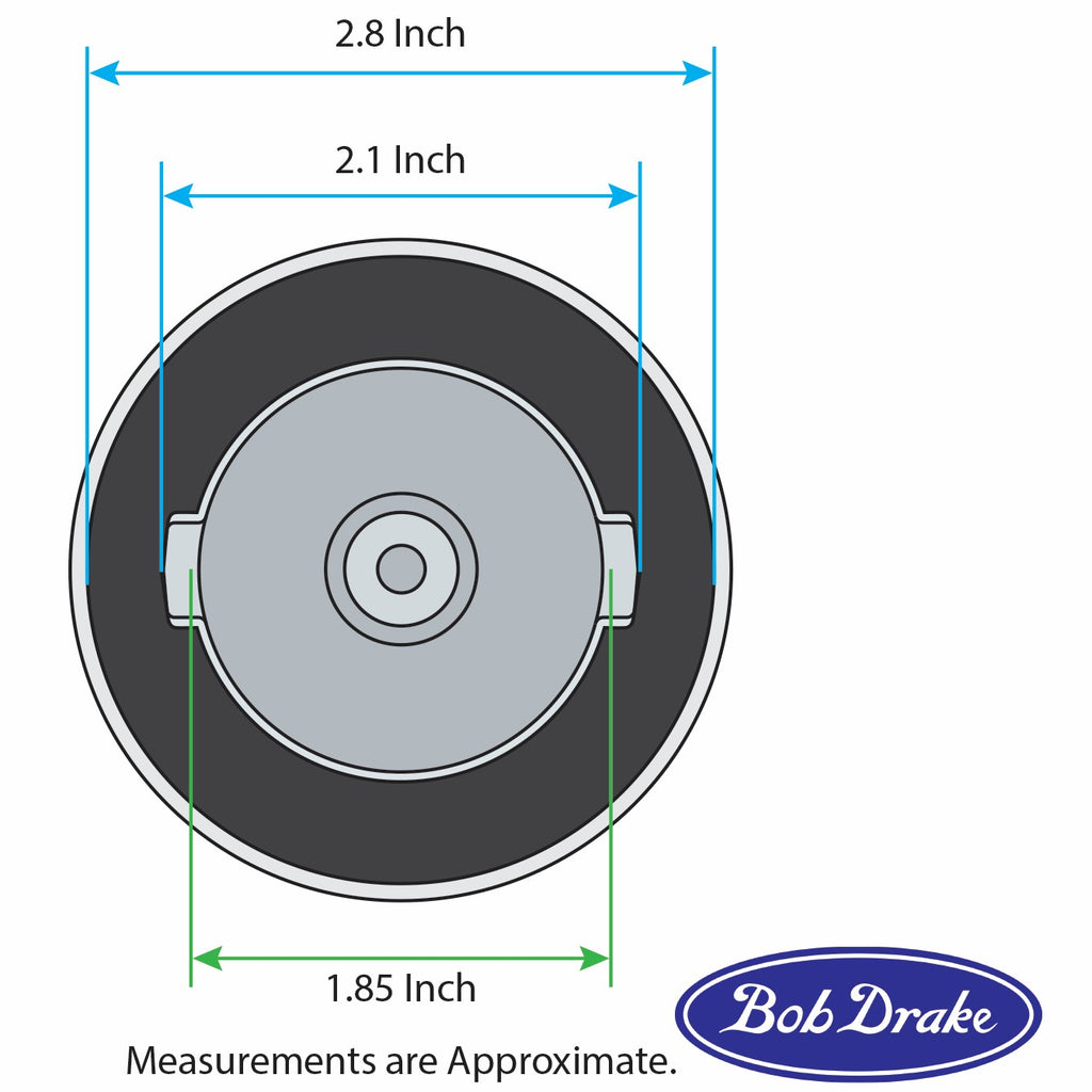Gas Cap; 1932-48 Car, 1932-52 Pickup