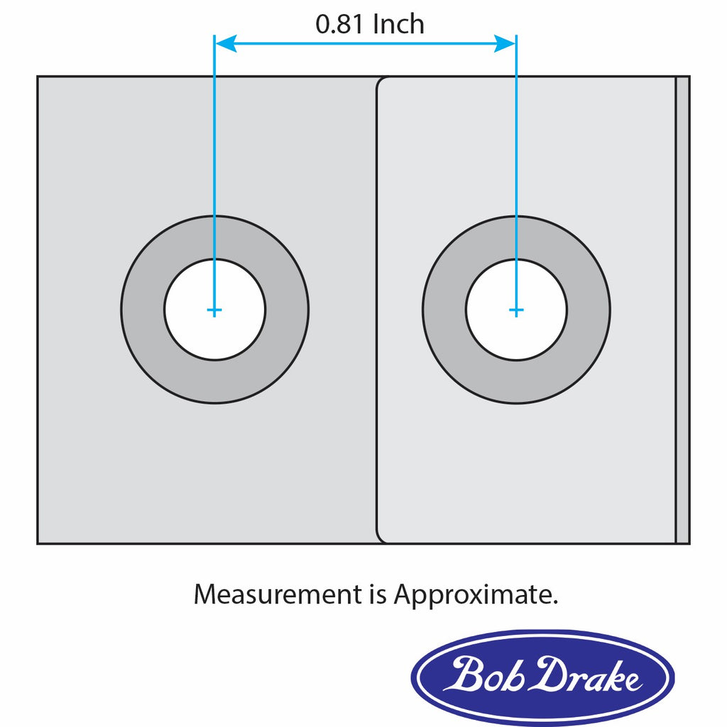 Door Striker Plate (Stainless); 1932-39 Closed Car, 1932-37 Pickup