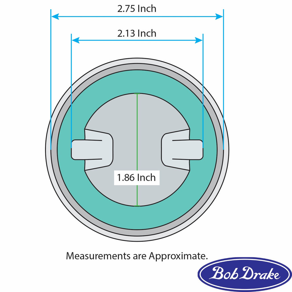 Ford Script Locking Gas Cap; 1932-48 Car, 1932-50 Pickup