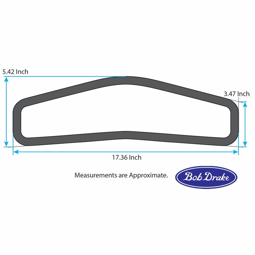 Cowl Vent Gasket; 1946-48 Car, 1946-47 Pickup