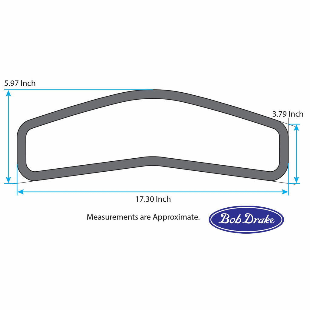 Cowl Vent Gasket; 1937-42 Car, Pickup