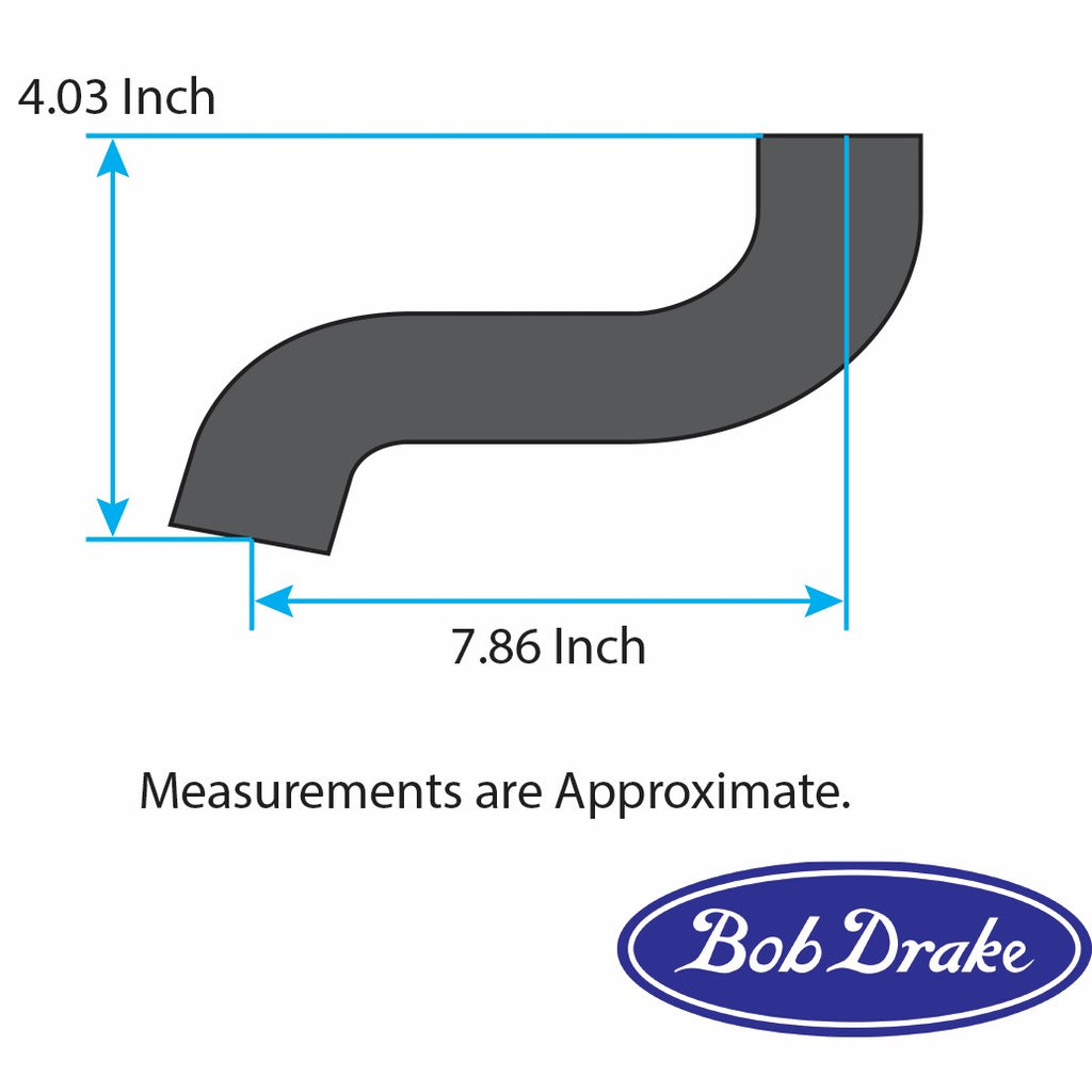 Lower Radiator Hose; 1939 Deluxe, 1940-41