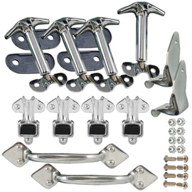 Hood Side Latch & Handle Bundle; 1932 Car, 1932-34 Pickup