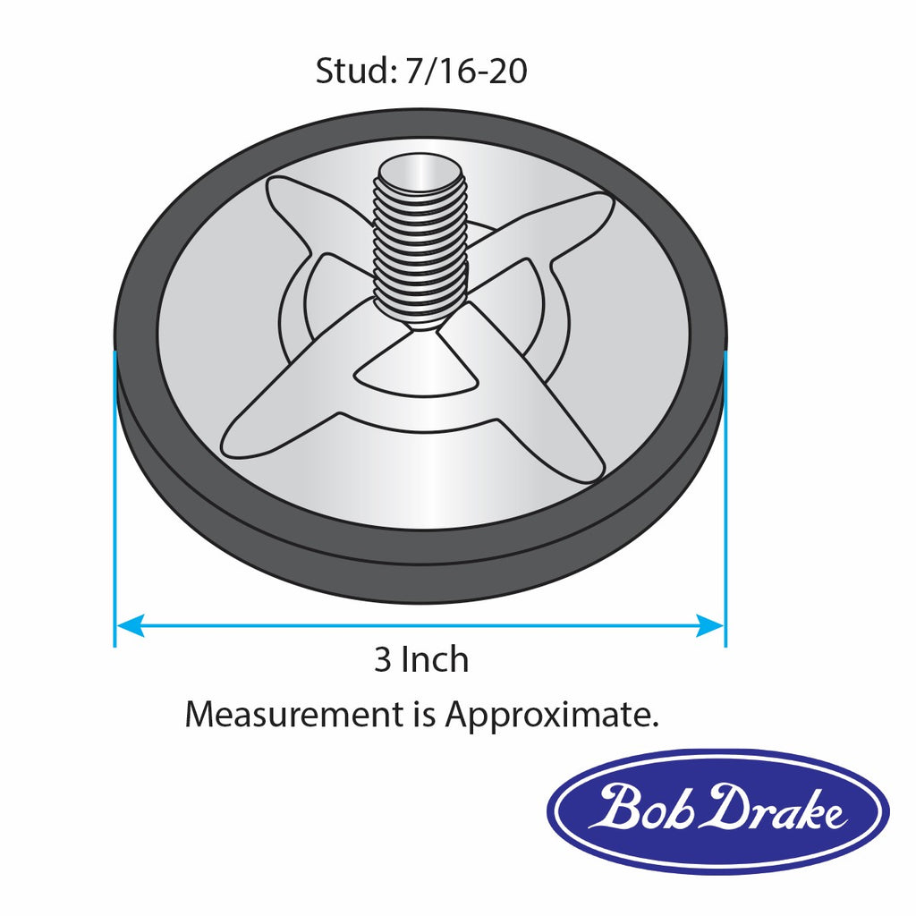 Brake & Clutch Pedal Pad; 1932 Car, Pickup, 1933-34 Rumble Step