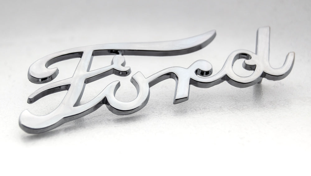 Hood Side Emblem, Ford; 1939 Car, 1939-40 Pickup, 1940 Standard