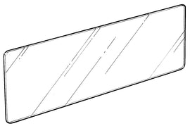 Instrument Cluster Glass Face; 1940 Standard, 1940-47 Pickup, Commercial