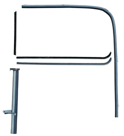 Front Door Window Channel Kit (Stainless); 1940 Tudor