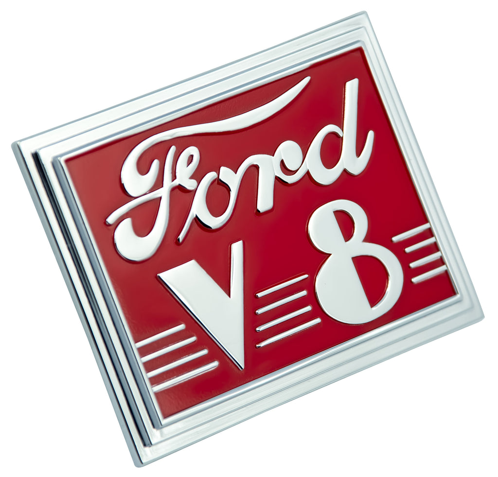 Trunk Lid Emblem (Red); 1940 Deluxe