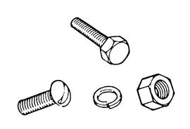 Grille Center Hardware Kit; 1940 Standard, 1940-41 Pickup