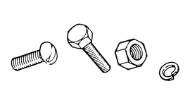 Grille Center Hardware Kit; 1940 Deluxe