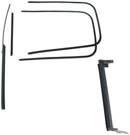 Front Door Window Channel Kit; 1941-42 Coupe, Fordor