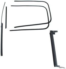 Front Door Window Channel Kit; 1941-42 Coupe, Fordor