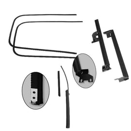 Front Door Window Channel Kit; 1941-42 Coupe, Fordor