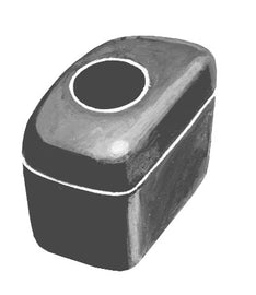 Trunk Lid Bumpers; 1941-48 Coupe, Convertible