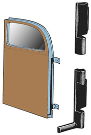 Door Hinge Seals; 1941-48 Convertible