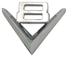V8 Fender Emblem; 1951-53 Car