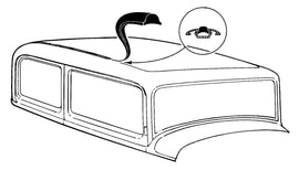 Top Trunk Retainer Seal; 1935-36 Coupe, Sedan
