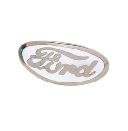 Grille Shell Ornament Emblem (White); 1935-36, 1938 Car, 1936 Pickup