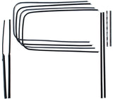 Front Door Window Channel Kit; 1946-48 Coupe, Fordor