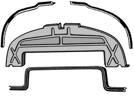 Lower Radiator Hood Seal; 1948-52 Pickup
